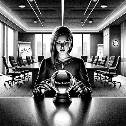 Woman looking into a crystal ball.